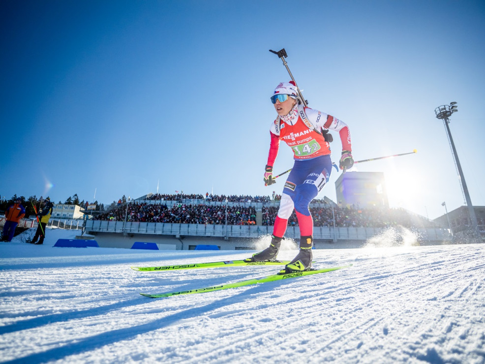 Česká biatlonová reprezentace v oblečení ATEX